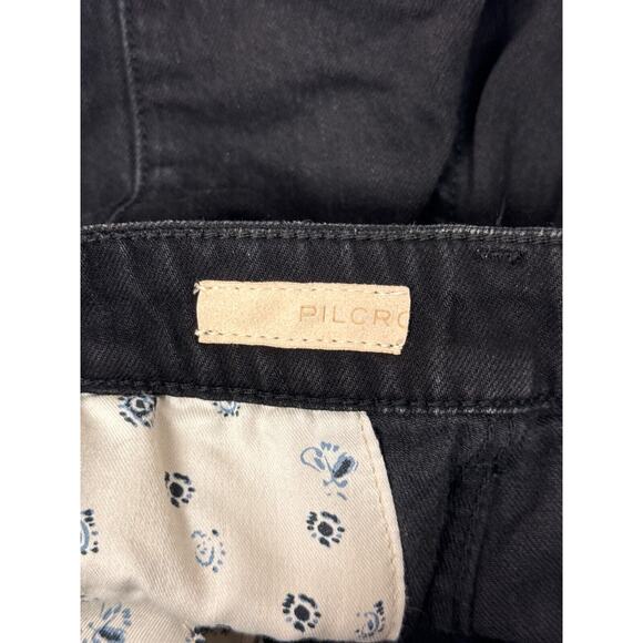 Anthropologie Jeans 27 Womens Pilcro High Rise Boot Flare Trouser Black Denim - Picture 6 of 7